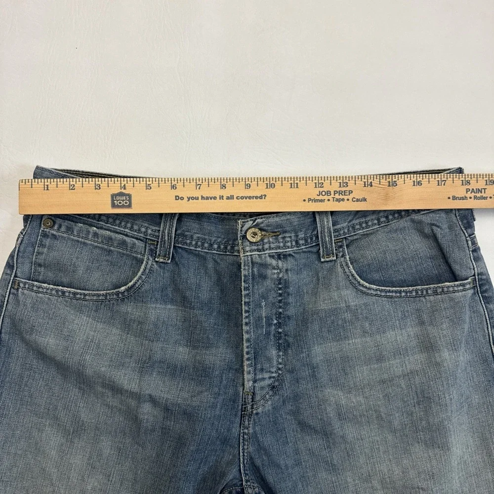 Levis True Straight Silver Tab Mens 36x30 Denim Button Fly Jeans Y2K(Fits 36x28)